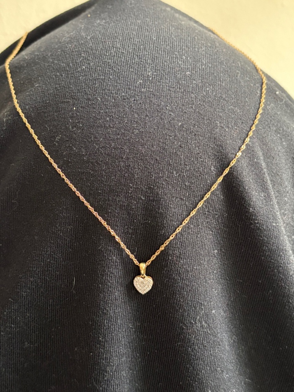 Diamond heart necklace